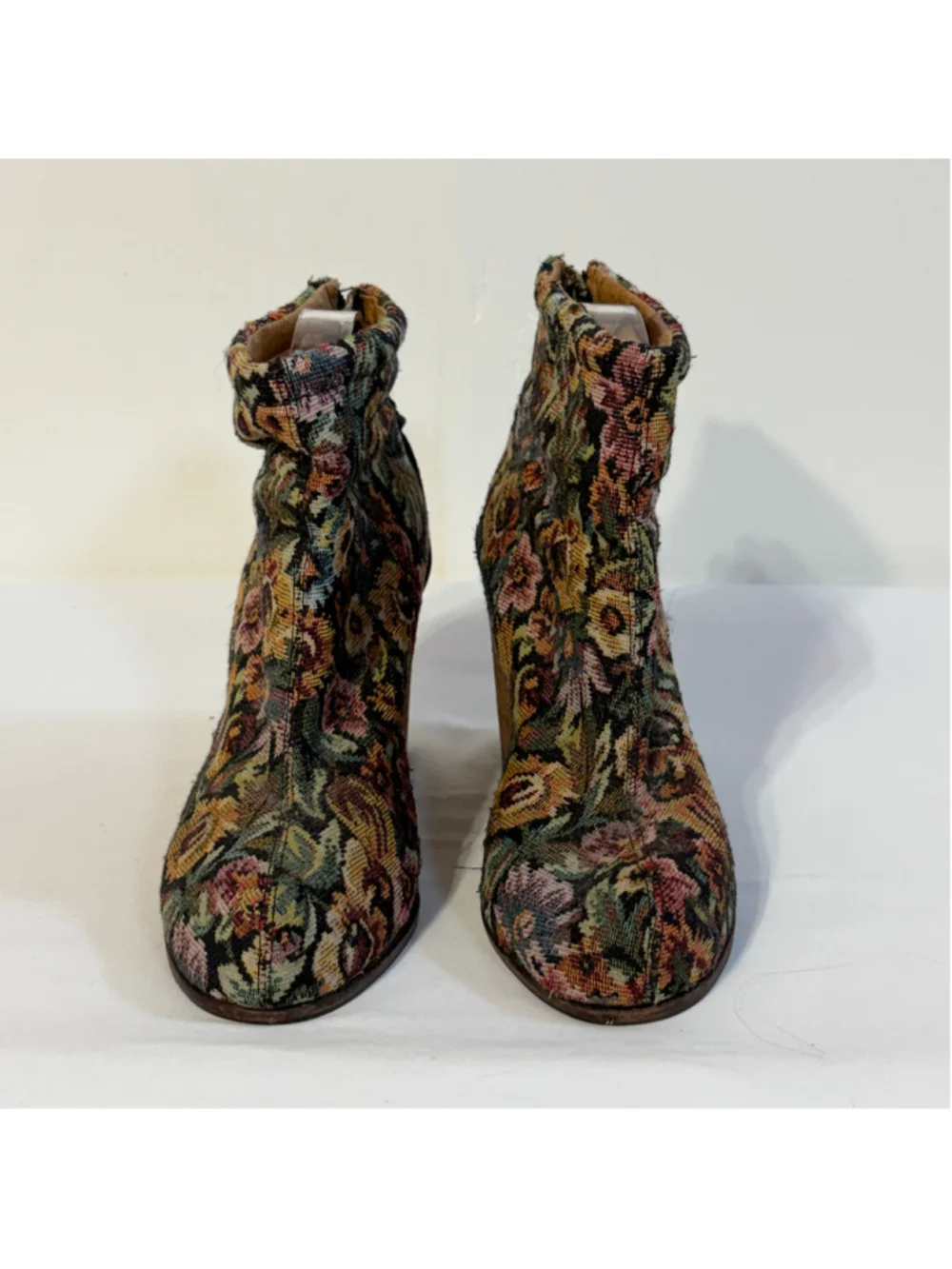 Jeffrey Campbell Havana Last Floral Tapestry Ankle Boots Women’s EU 39 US 8.5